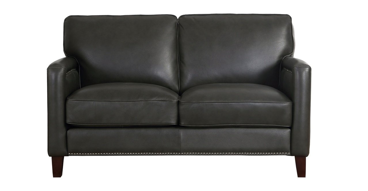 Beacon Leather Sofa Collection, Quartz Gray